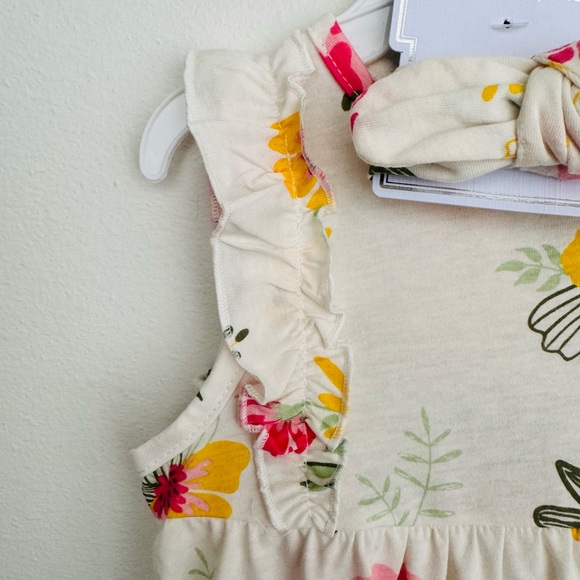 Sterling Baby Tropical Floral Dress & Headband Set Size 24 Months NWT - Picture 6 of 14